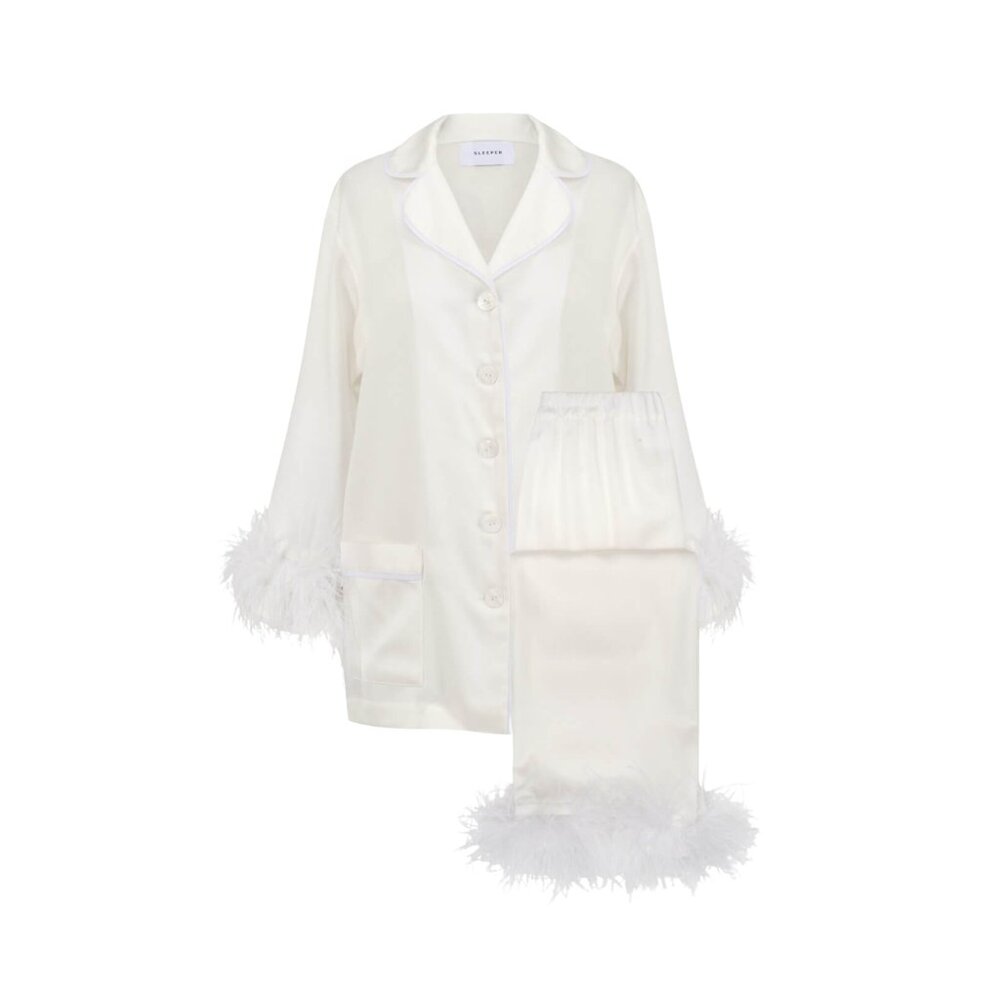 Sleeper White Double Feather Party Pajamas - Picture 2 of 2